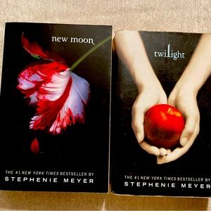 New Moon and Twilight Used Books, sold together